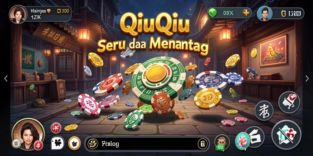 Gameplay QiuQiu yang seru di aplikasi 5ZK.