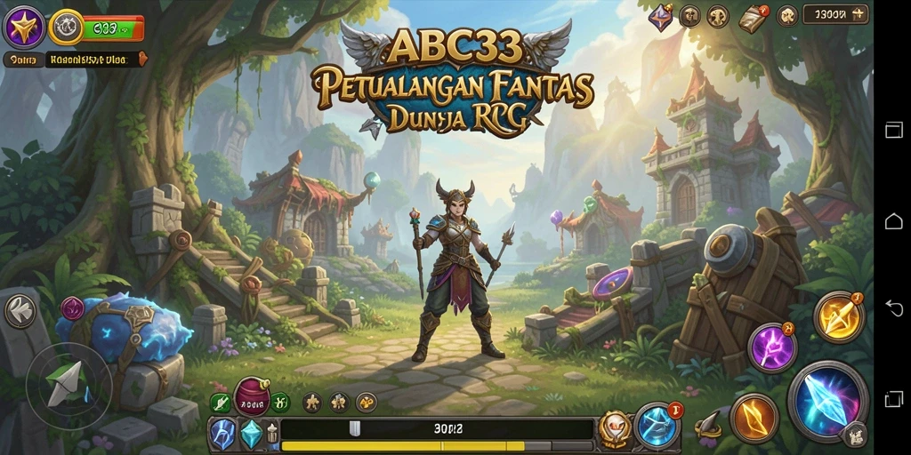 Tampilan mendebarkan dari gameplay RPG di ABC33.