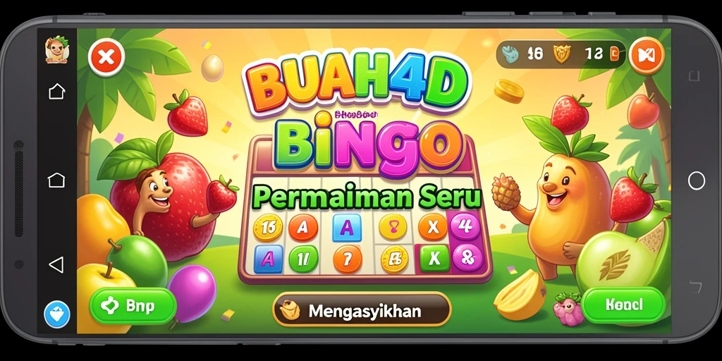 Screenshot gameplay BUAH4D yang mendebarkan dan penuh warna.