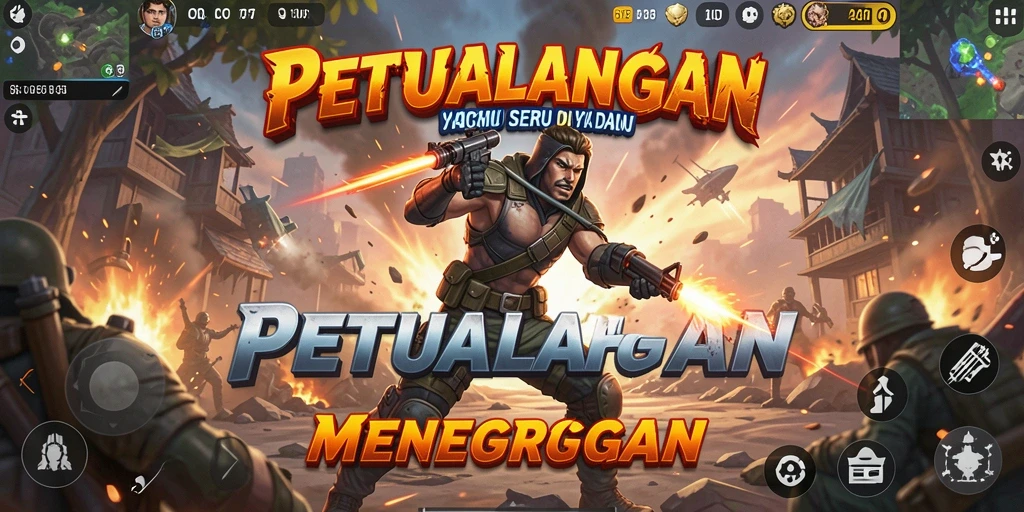 Tampilan gameplay seru dan penuh aksi dari COO77.