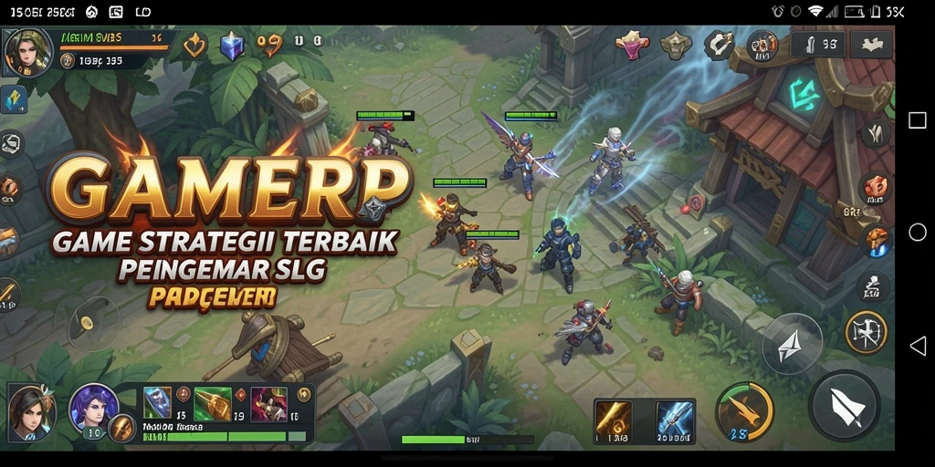 Screenshot utama menunjukkan aksi pertempuran dan pembangunan di GAMERP yang mendebarkan.