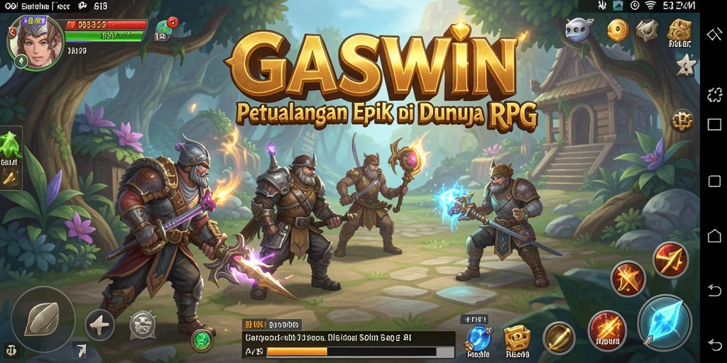 Tangkapan layar menunjukkan pertempuran epik dalam GASWIN.
