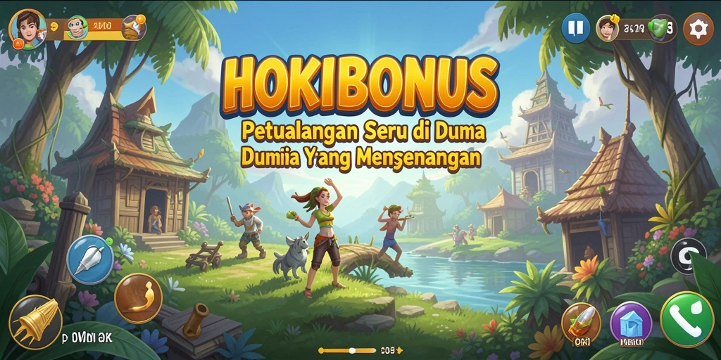 Gameplay HOKIBONUS menampilkan aksi petualangan yang mendebarkan.