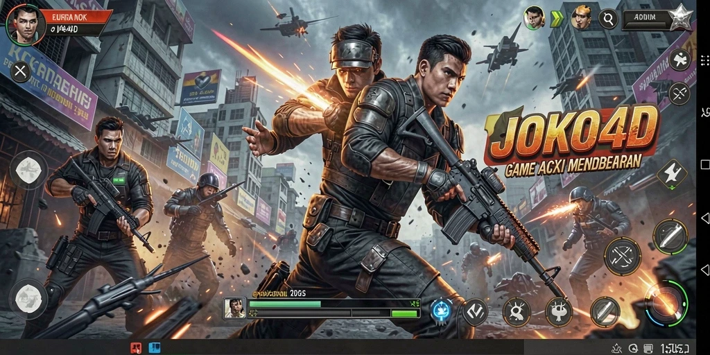 Tampilan luar biasa dari gameplay aksi JOKO4D yang seru.