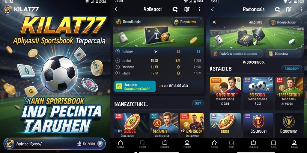 Tampilan permainan sportsbook KILAT77 dengan berbagai opsi taruhan.