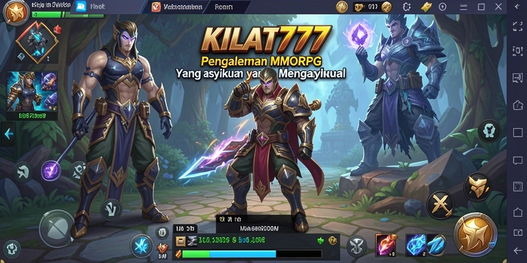 Tangkapan layar menunjukkan aksi seru dalam bermain KILAT777 MMORPG.