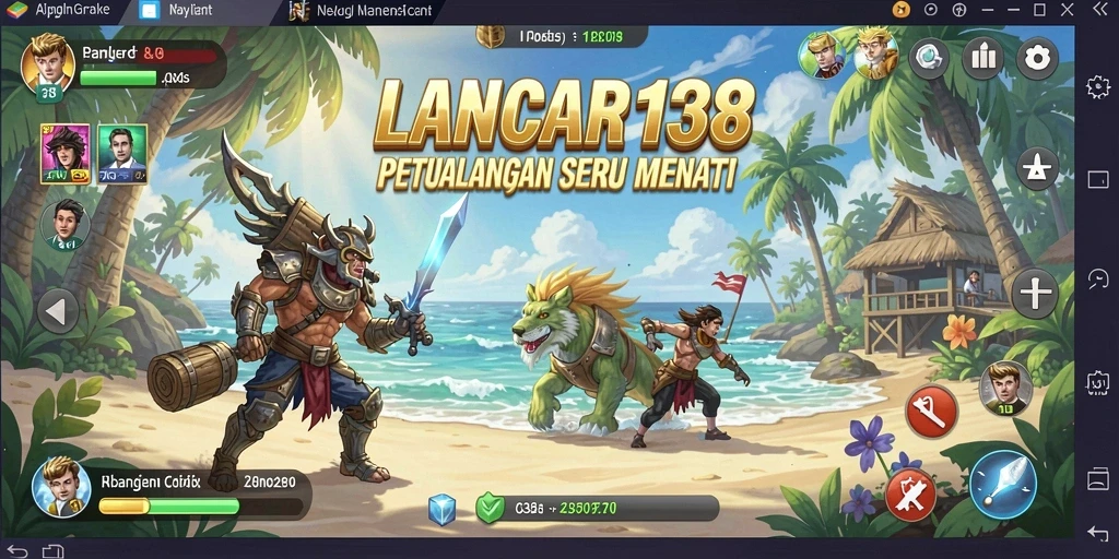 Gameplay LANCAR138 menunjukkan karakter menjelajahi dunia yang penuh tantangan.