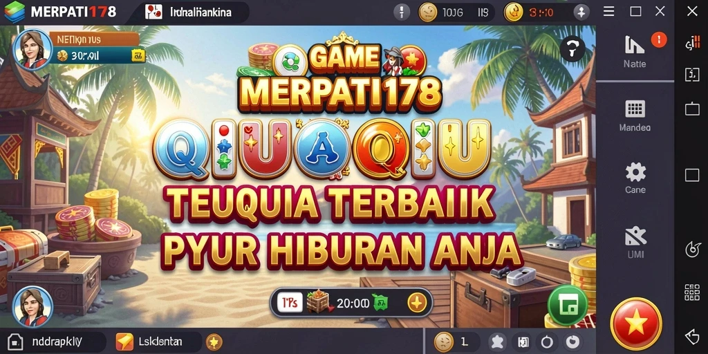 Tangkapan layar utama MERPATI178 menampilkan aksi seru dalam permainan QiuQiu.