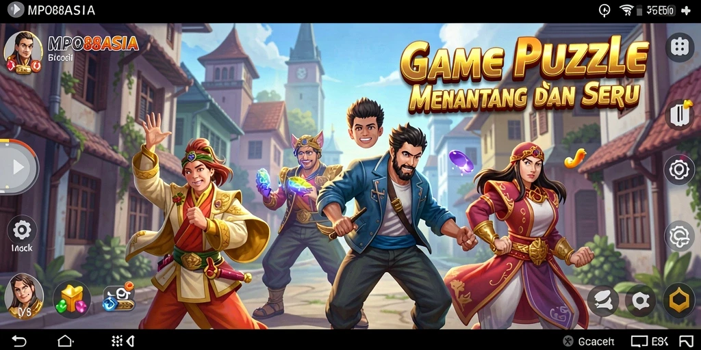 Screenshot tampilan gameplay Puzzle MPO88ASIA yang seru dan menantang.