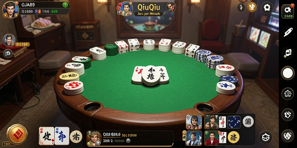 Tampilan gameplay seru OJA89 saat bermain QiuQiu.