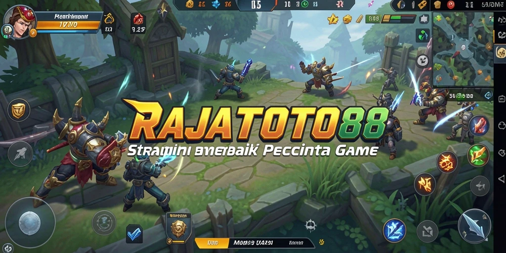 Tampilan gameplay yang mendebarkan dalam RAJATOTO88, penuh strategi dan aksi.