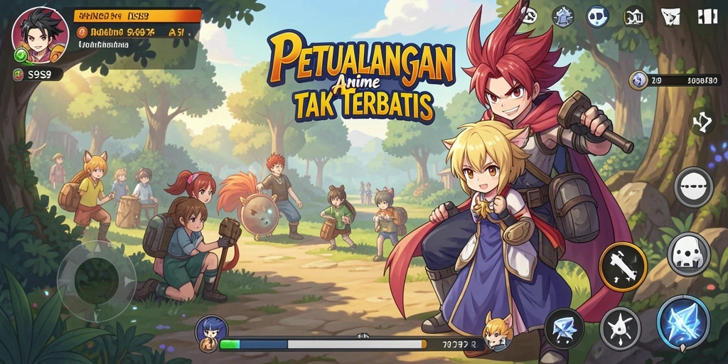 Tangkapan layar S9S9 menampilkan aksi pertarungan seru di dunia anime.