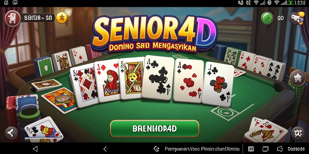 Tampilan permainan seru di SENIOR4D yang memikat.