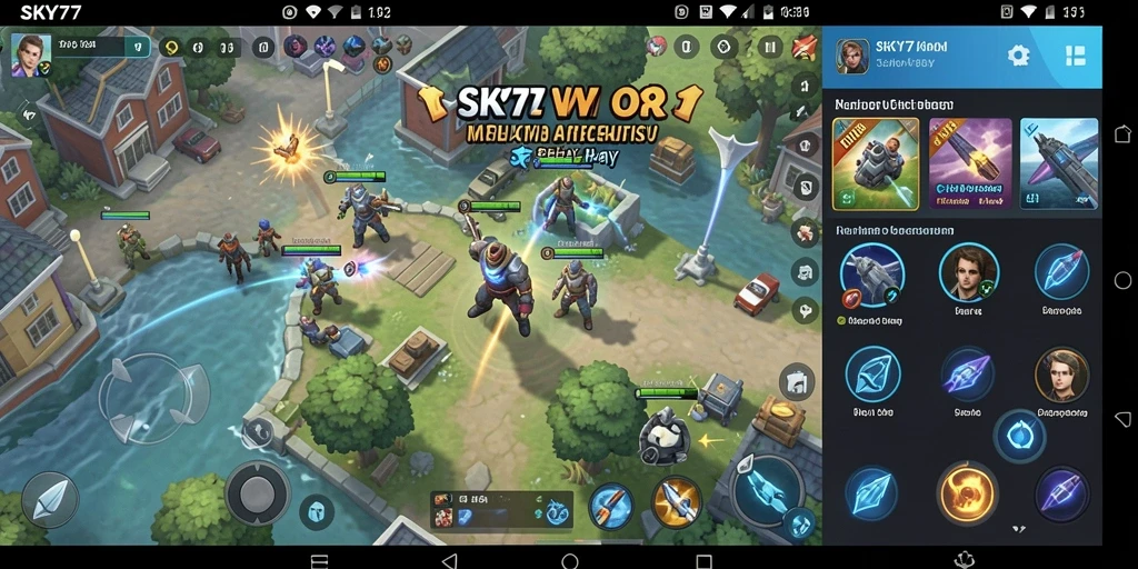 Tampilan antarmuka SKY77 yang sederhana dan efektif.