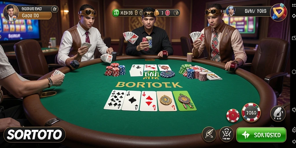 Gameplay Poker seru dengan grafis memukau di SORTOTO.