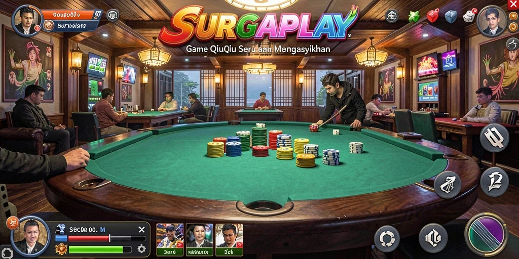 Tampilan gameplay SURGAPLAY yang menegangkan dan seru.