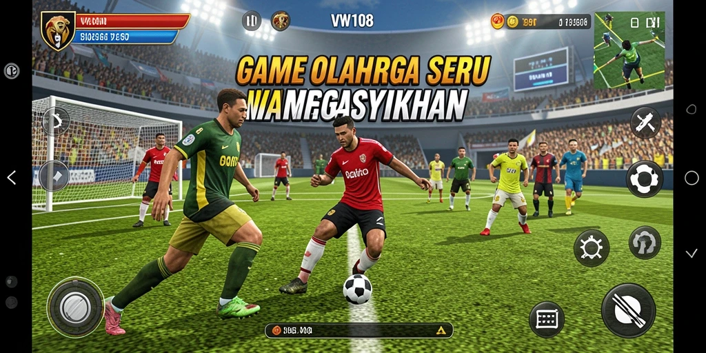 Menampilkan grafis menakjubkan dari gameplay olahraga di VW108.