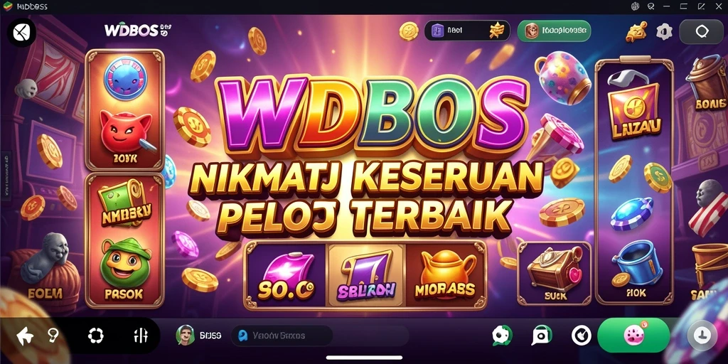 Tangkapan layar dari gameplay menarik WDBOS yang penuh warna.