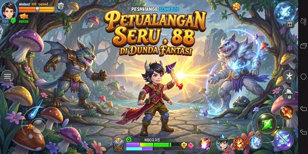 Tampilan gameplay X88 yang seru dan menantang di dunia petualangan.